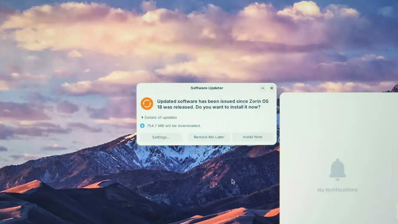 Install Zorin OS Without USB Install the latest updates from Software Updater after installing Zorin OS