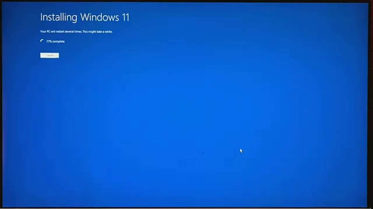Install Windows 11 26H2 Install Windows 11 26H2 - installation progress screen