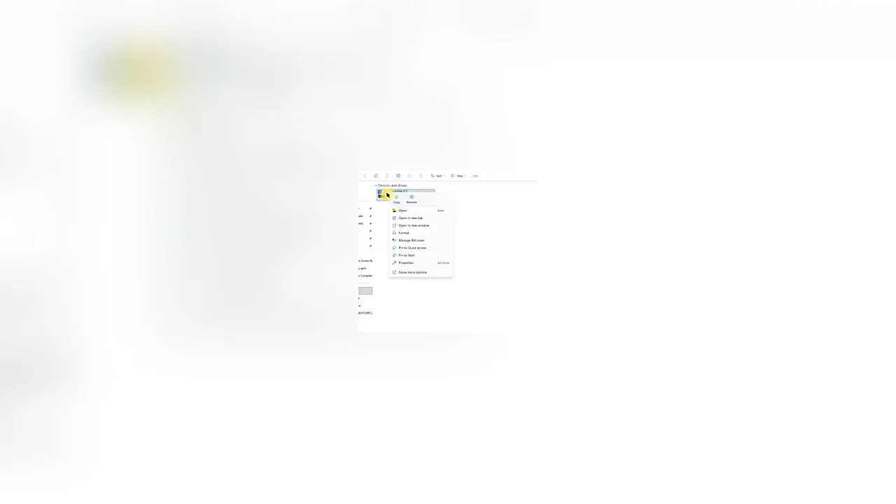 padlock icon Windows padlock icon Windows - the right-click menu on a drive with Manage BitLocker visible